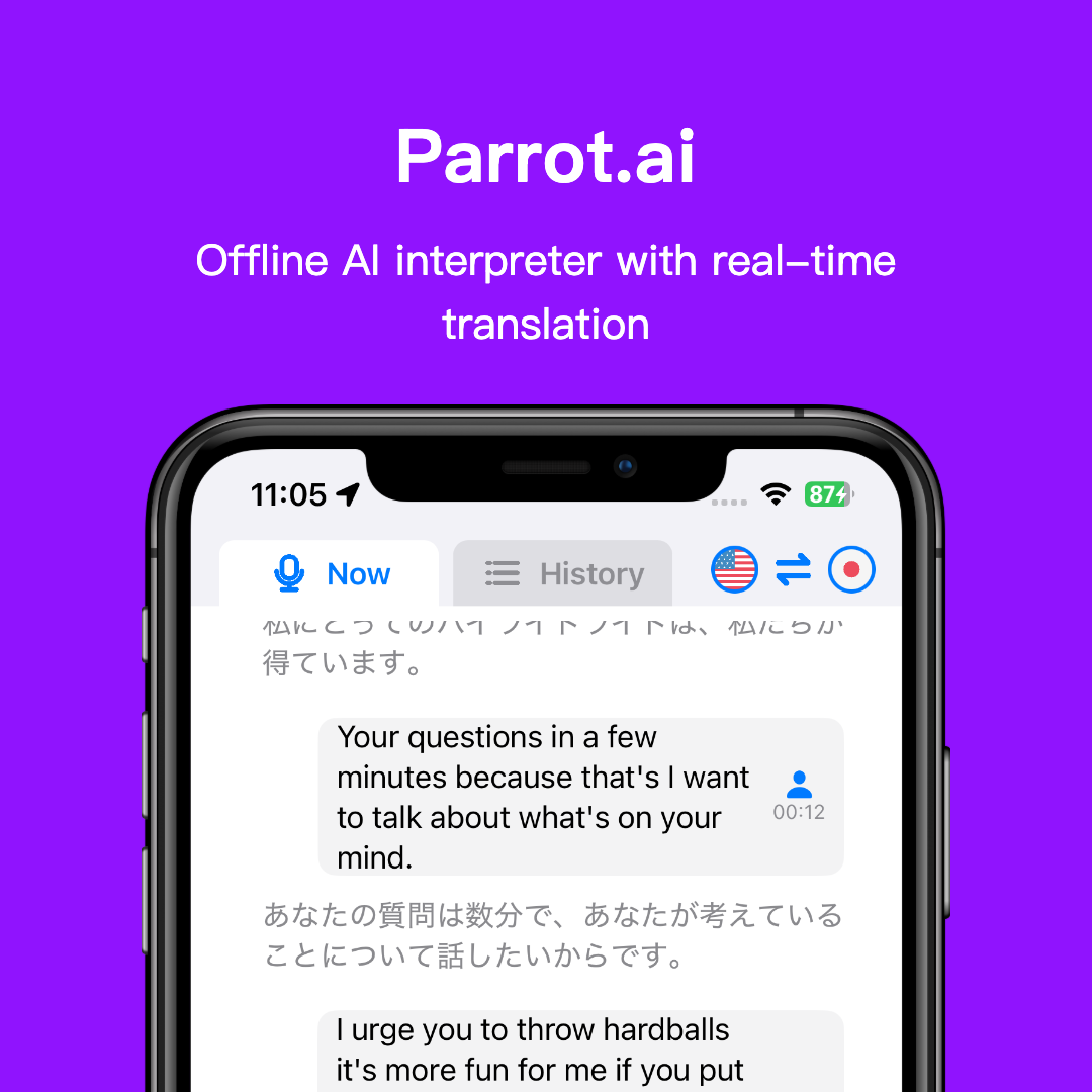 Parrot.ai app screenshot